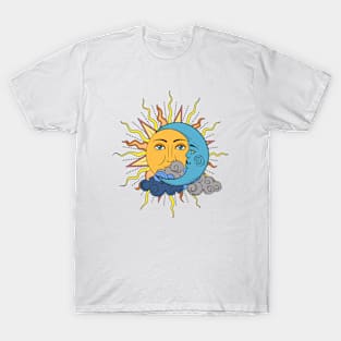 Sun and Moon together T-Shirt